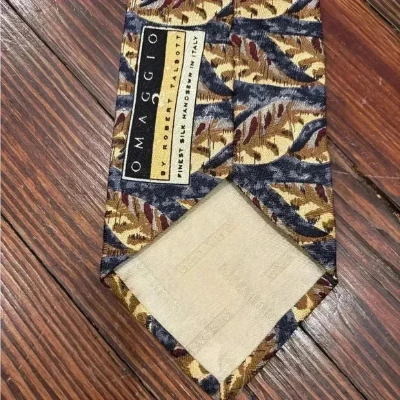 Imaggio 2 By Robert Talbott Finest Silk Handsewn In Italy Mens  Blue Neck Tie - Picture 5 of 6